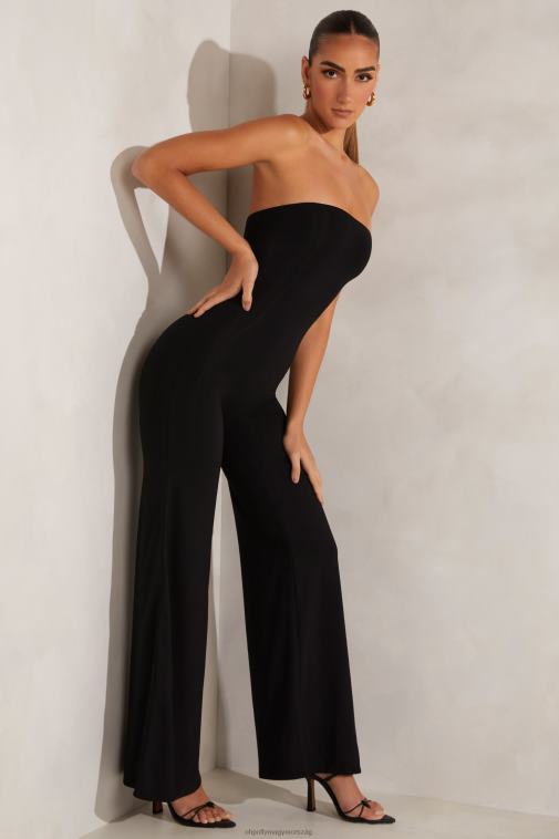 nők Oh Polly fekete aaliyah bandeau széles szárú jumpsuit 6F8P8794