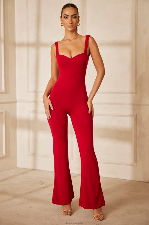 nők Oh Polly piros amorino sweetheart nyakkivágású hát nélküli jumpsuit 6F8P8782