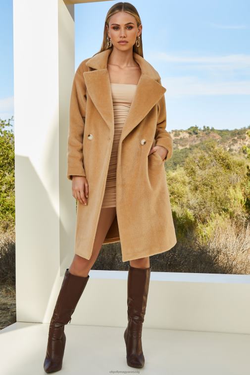 nők Oh Polly Cser tarts nekem szoros térdig érő dupla mellű kabátot 6F8P8868