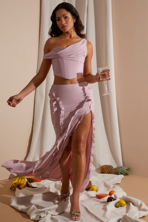 nők Oh Polly elpirul alessia drapírozott fűzős crop top 6F8P8582