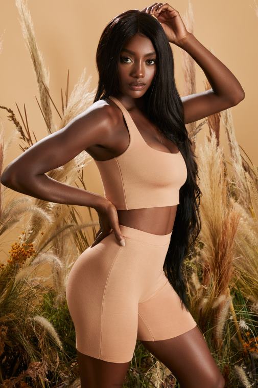 nők Oh Polly mohaachát világos és szögletes, szögletes nyakú crop top 6F8P8695