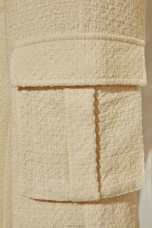 nők Oh Polly kő hendrix tweed egyenes szárú cargo nadrág 6F8P8804