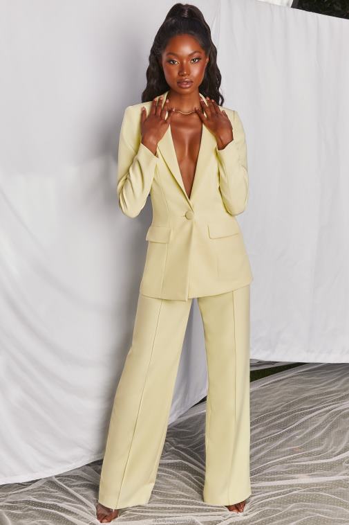 nők Oh Polly sárga power house széles szárú nadrág 6F8P8823