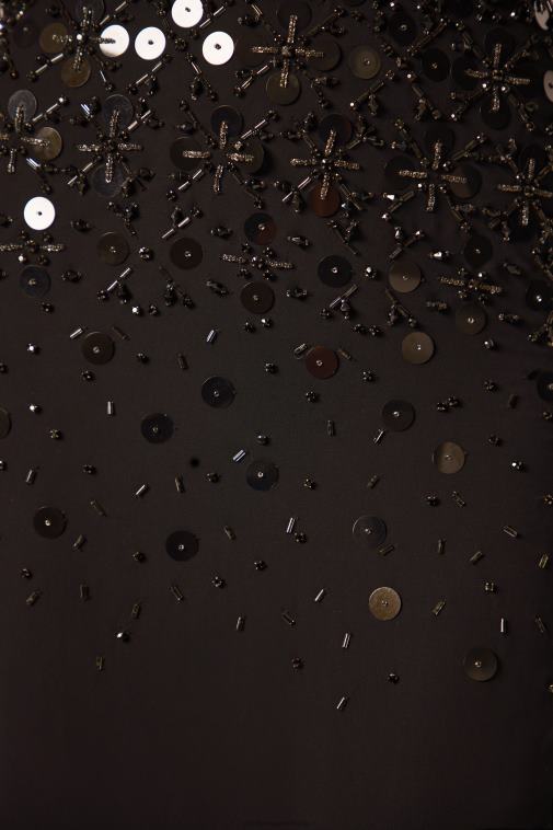 nők Oh Polly fekete Alcyone kézzel díszített bandeau maxi ruha 6F8P850