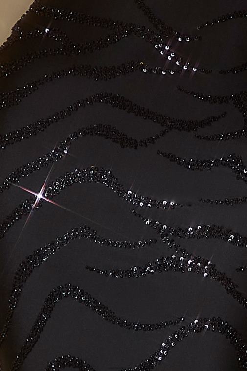 nők Oh Polly fekete Blaize díszítésű maxi ruha 6F8P855