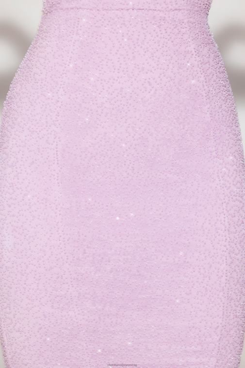 nők Oh Polly halványlila Velence díszített merülő kötőfék nyakú midaxi ruha 6F8P87