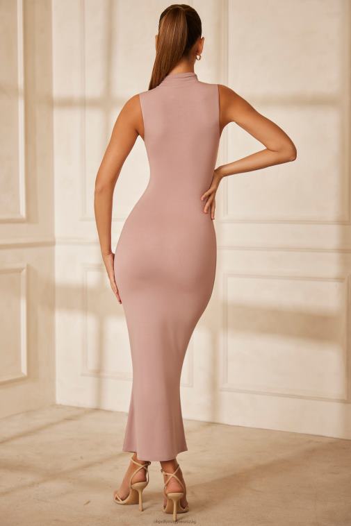 nők Oh Polly mályvaszínű tesoro magas nyakú maxi ruha 6F8P866