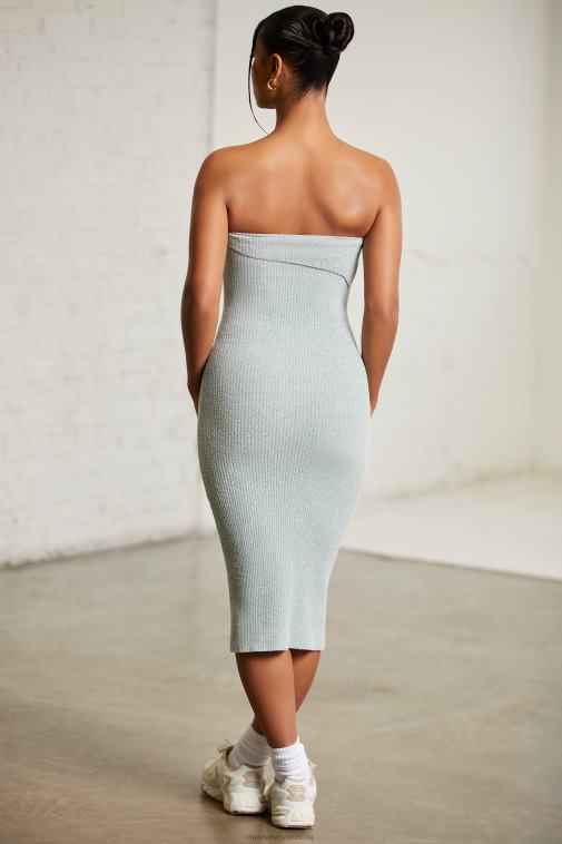 nők Oh Polly menta sayara átfedés bandeau midi ruha 6F8P8100