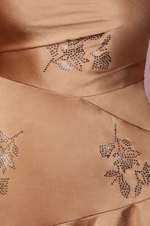 nők Oh Polly bézs capucine cowl nyakú zsebkendő szegélyű mini ruha 6F8P890