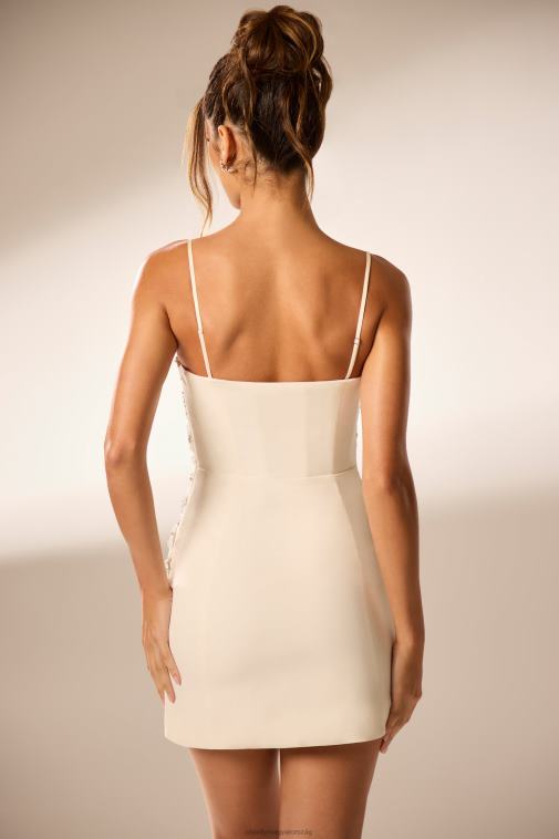 nők Oh Polly elefántcsont celeano kézzel díszített mini ruha 6F8P851