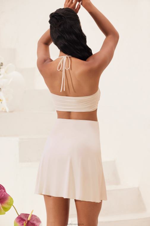 nők Oh Polly elefántcsont coral bandeau kivágott egy vonalú mini ruha 6F8P817