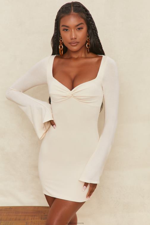 nők Oh Polly krém legvadabb álmok lobogó ujjú miniruha 6F8P8542