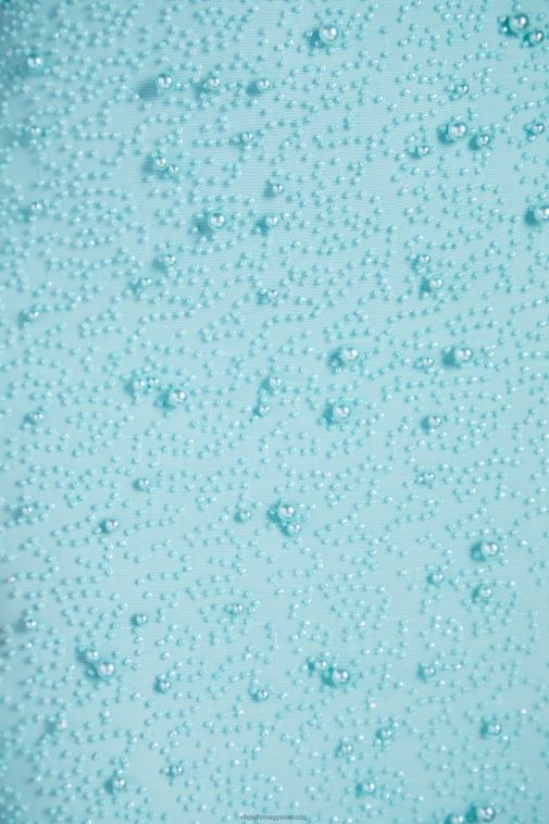 nők Oh Polly aqua lille díszített hálós miniszoknya 6F8P8820